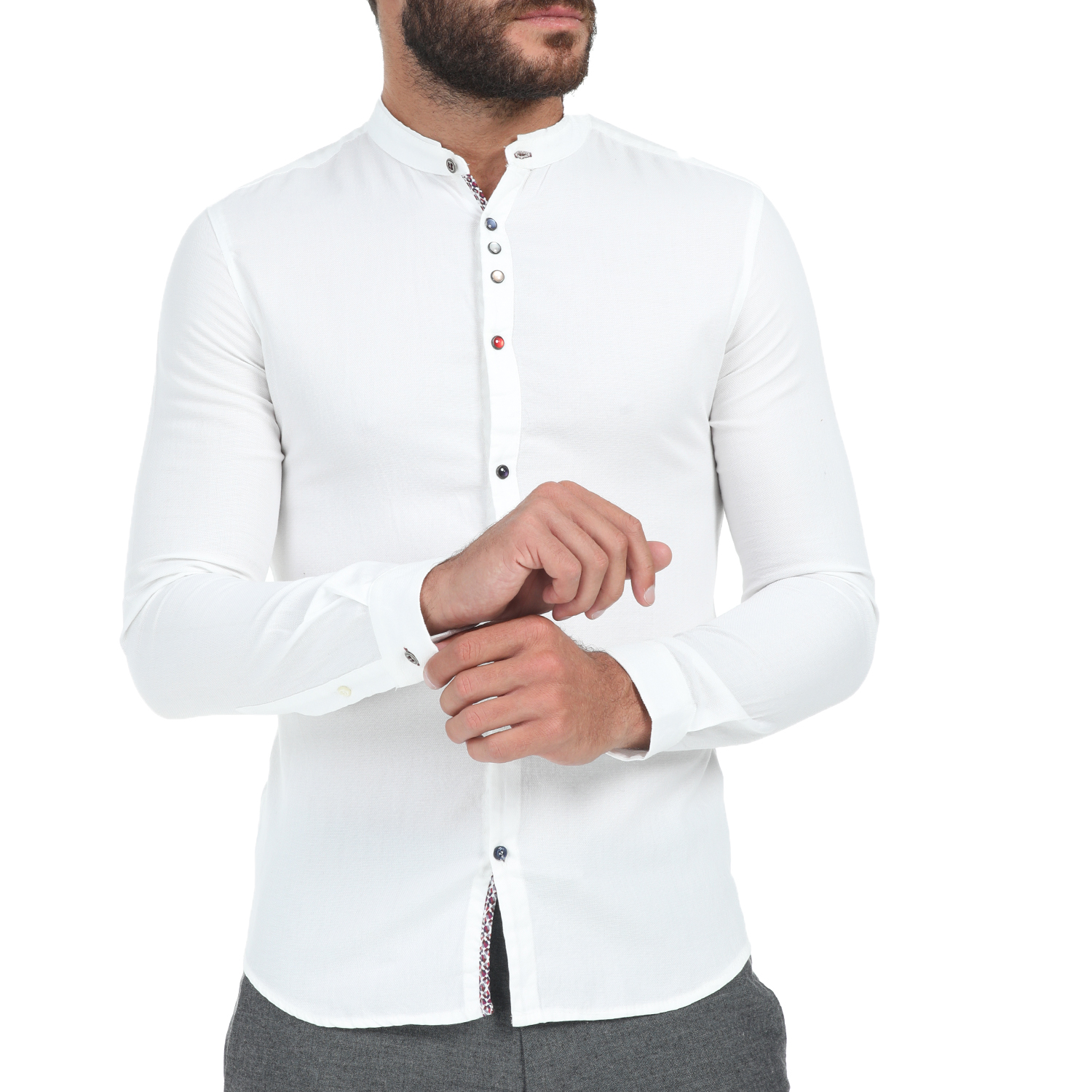 IMPERIAL - Ανδρικό πουκάμισο IMPERIAL λευκό
