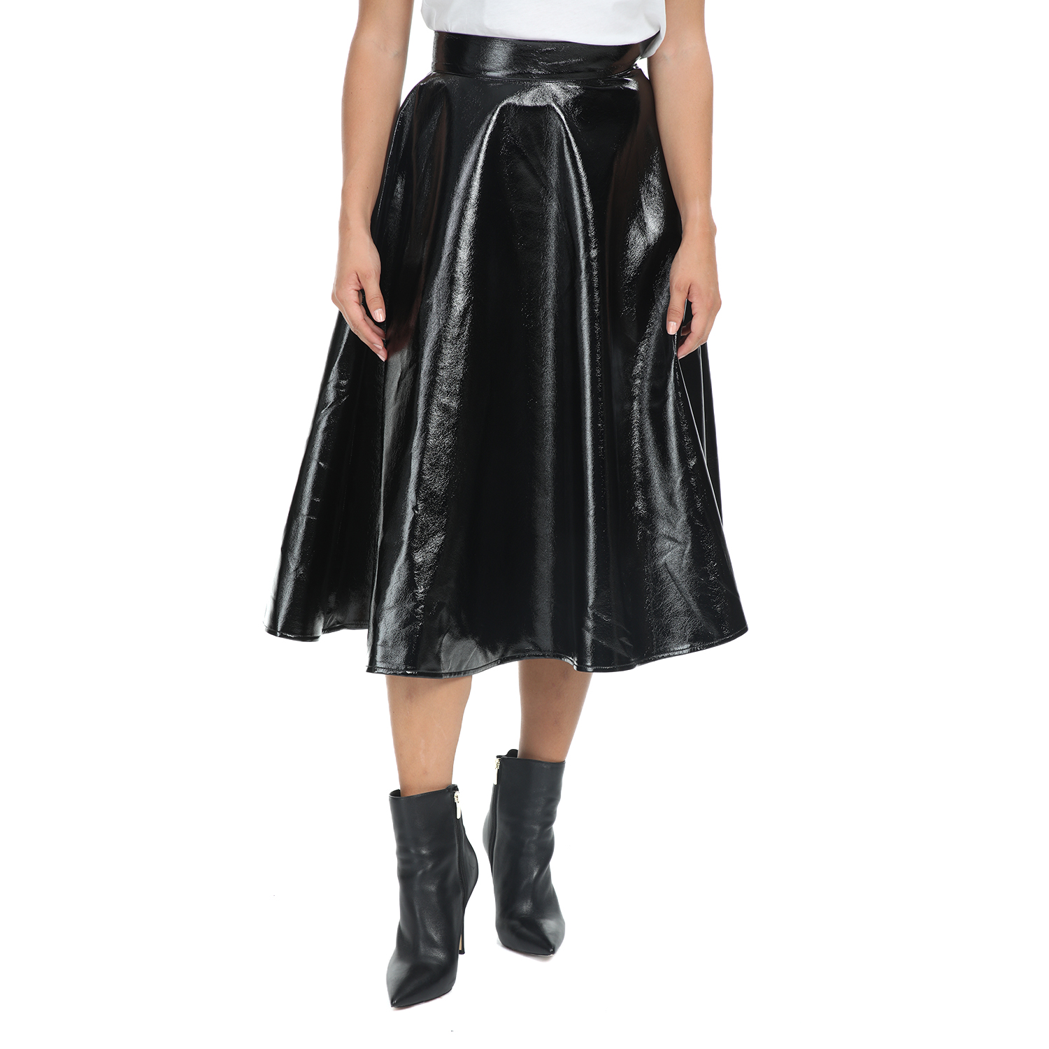 Γυναικεία/Ρούχα/Φούστες/Μέχρι το γόνατο IMPERIAL - Γυναικεία midi φούστα IMPERIAL μαύρη