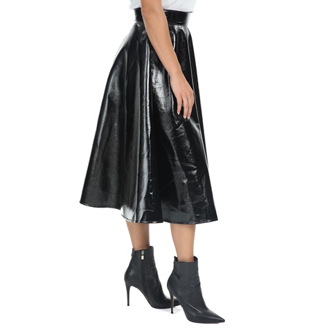 IMPERIAL-Γυναικεία midi φούστα IMPERIAL μαύρη