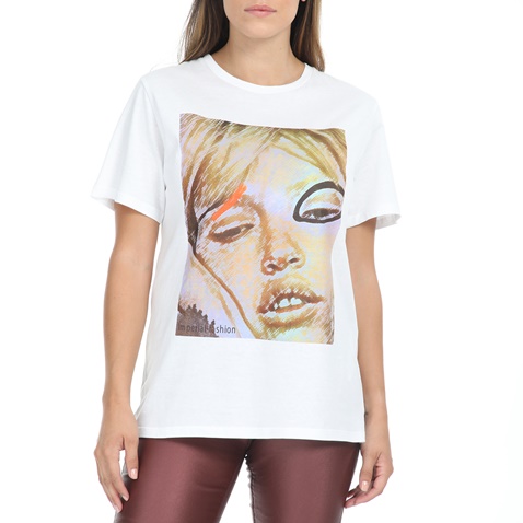 IMPERIAL-Γυναικείο t-shirt IMPERIAL λευκό
