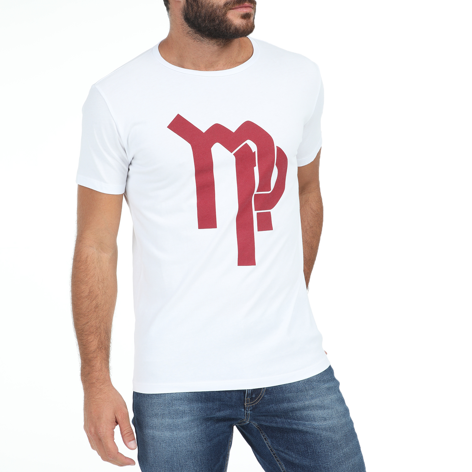 Ανδρικά/Ρούχα/Μπλούζες/Κοντομάνικες IMPERIAL - Ανδρικό t-shirt IMPERIAL λευκό