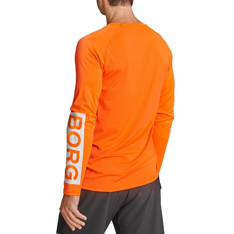 BJORN BORG-Ανδρική αθλητική μπλούζα BJORN BORG πορτοκαλί