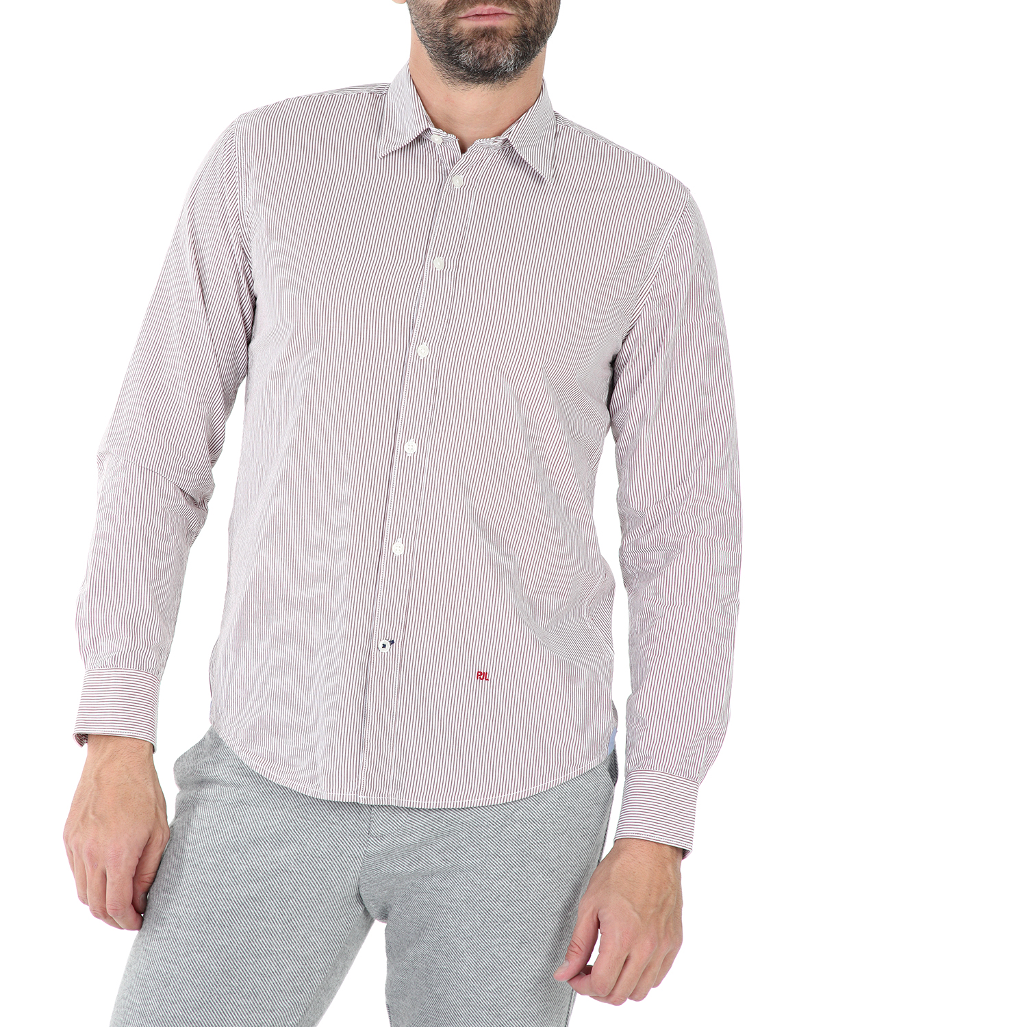 Ανδρικά/Ρούχα/Πουκάμισα/Μακρυμάνικα PEPE JEANS - Ανδρικό μακρυμάνικο πουκάμισο PEPE JEANS HYDEN ριγέ