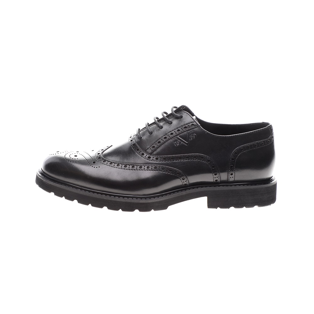 19V69 ITALIA – Ανδρικά δετά brogues παπούτσια 19V69 ITALIA μαύρα