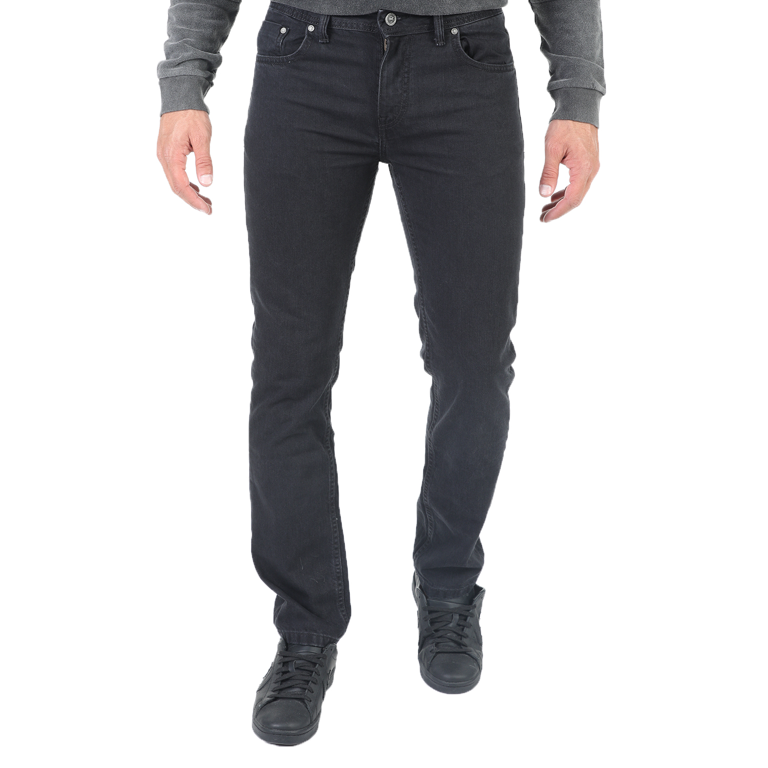 CATAMARAN SAILWEAR - Ανδρικό jean παντελόνι CATAMARAN SAILWEAR μαύρο