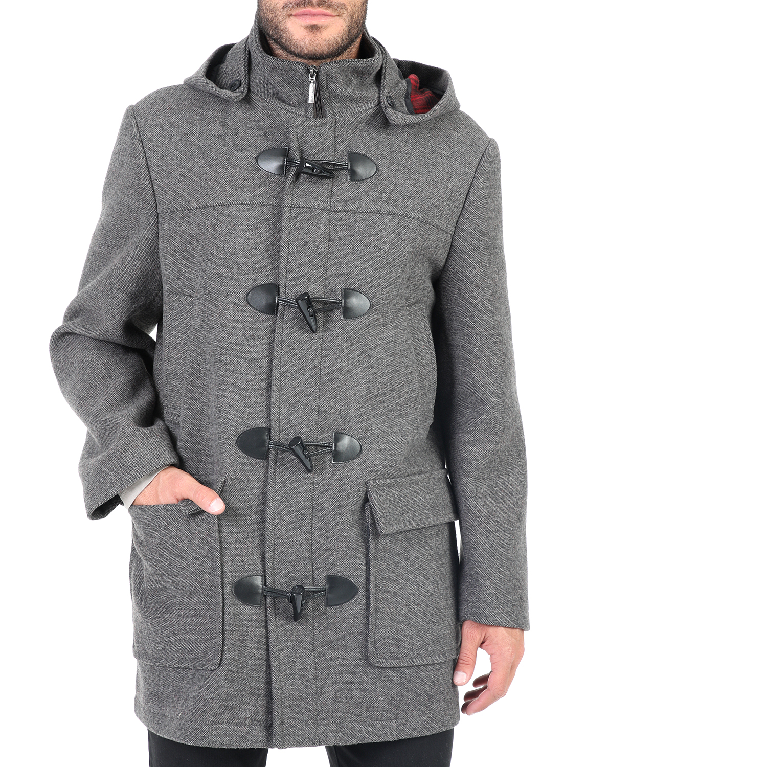 Ανδρικά/Ρούχα/Πανωφόρια/Παλτό DORS - Ανδρικό παλτό DORS γκρι