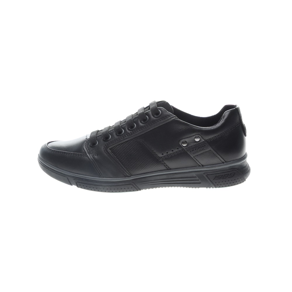 PEGADA – Ανδρικά δερμάτινα sneakers PEGADA μαύρα
