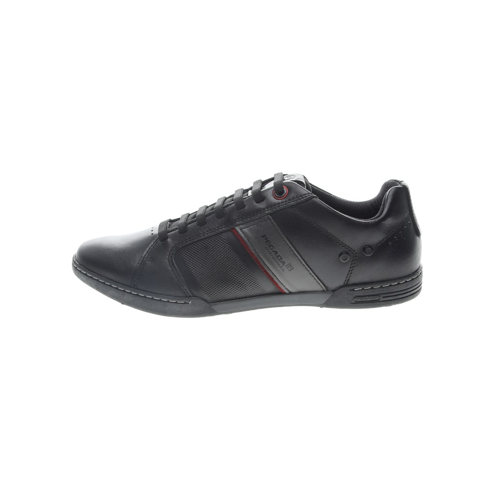 PEGADA – Ανδρικά δερμάτινα sneakers PEGADA μαύρα
