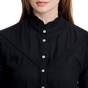 FUNKY BUDDHA-Γυναικείο πουκάμισο FUNKY BUDDHA μαύρο