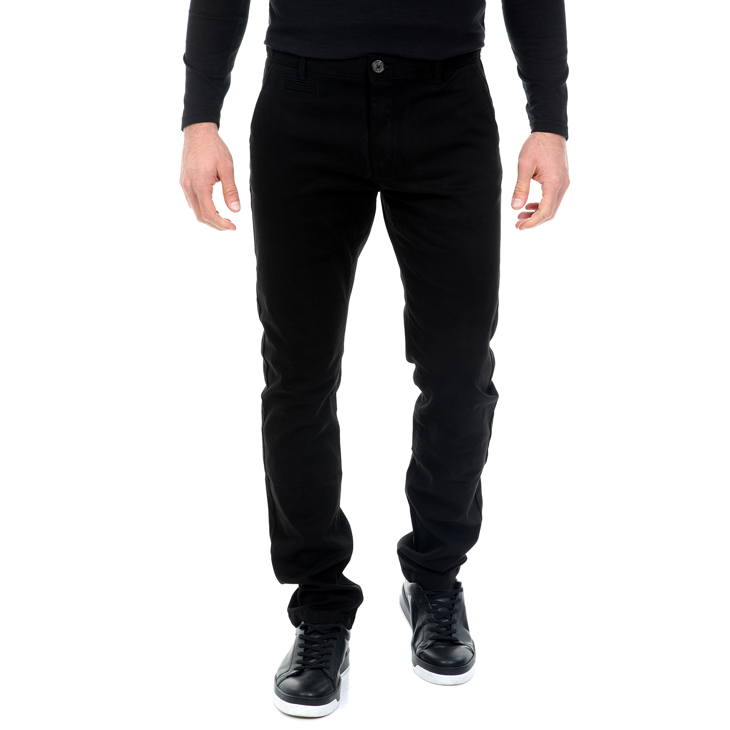 BATTERY - Ανδρικό chino παντελόνι BATTERY μαύρο Ανδρικά/Ρούχα/Παντελόνια/Chinos