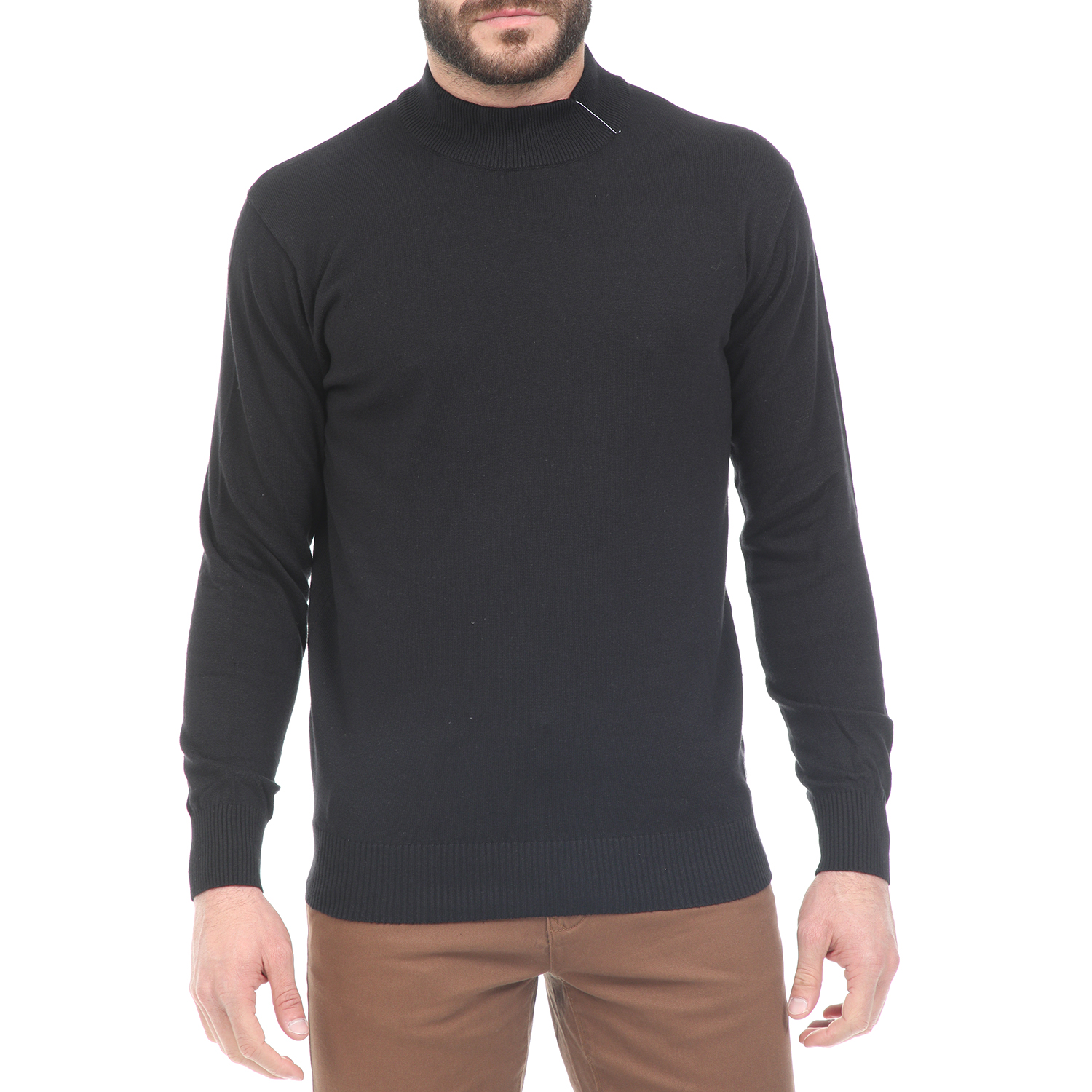Ανδρικά/Ρούχα/Πλεκτά-Ζακέτες/Πουλόβερ CATAMARAN SAILWEAR - Ανδρική πλεκτή μπλούζα CATAMARAN SAILWEAR μαύρη (μεγάλα μεγέθη)