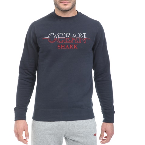 OCEAN SHARK-Ανδρική φούτερ μπλούζα OCEAN SHARK  μπλε