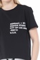 KENDALL + KYLIE-Γυναικείο t-shirt KENDALL + KYLIE CLASSIC LOGO μαύρο