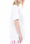 KENDALL + KYLIE-Γυναικείο t-shirt KENDALL + KYLIE LONGFIT LOGO λευκό