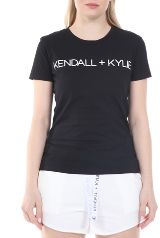 KENDALL + KYLIE-Γυναικείο t-shirt KENDALL + KYLIE BASIC LOGO μαύρο