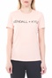 KENDALL + KYLIE-Γυναικείο t-shirt KENDALL + KYLIE BASIC LOGO ροζ