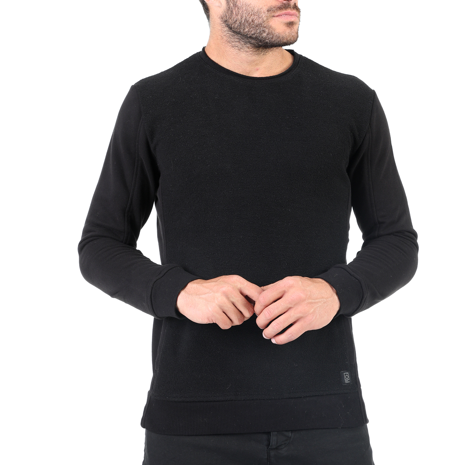 Ανδρικά/Ρούχα/Φούτερ/Μπλούζες DIRTY LAUNDRY - Ανδρική φούτερ μπλούζα DIRTY LAUNDRY μαύρη