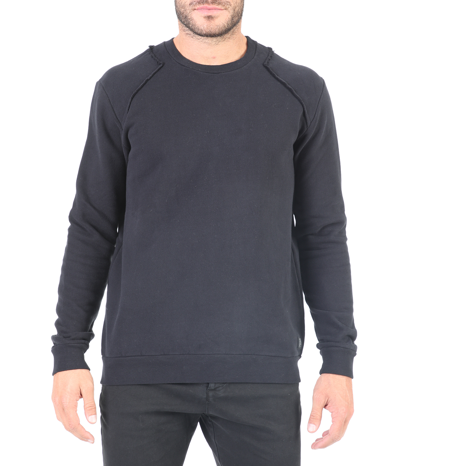 Ανδρικά/Ρούχα/Φούτερ/Μπλούζες DIRTY LAUNDRY - Ανδρική μπλούζα φούτερ DIRTY LAUNDRY μαύρη