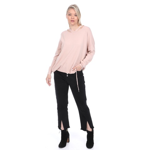 ATTRATTIVO-Γυναικεία πλεκτή μπλούζα ATTRATTIVO ροζ