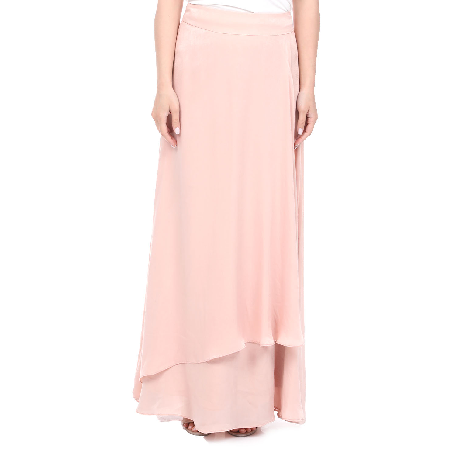 Γυναικεία/Ρούχα/Φούστες/Μάξι ATTRATTIVO - Γυναικεία μακριά φούστα ATTRATTIVO ροζ