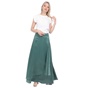 ATTRATTIVO-Γυναικεία μακριά φούστα ATTRATTIVO πράσινη