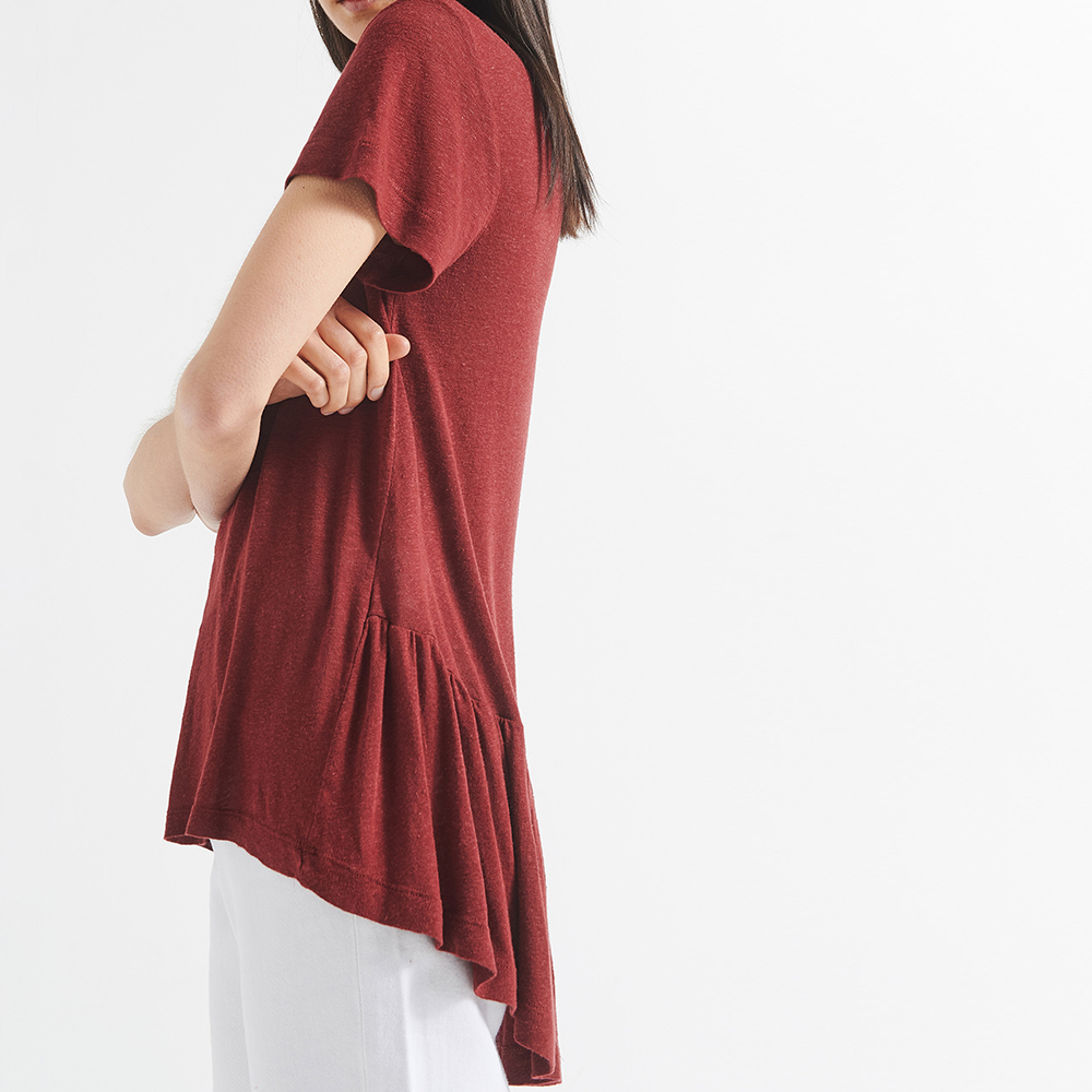 Γυναικεία/Ρούχα/Μπλούζες/Κοντομάνικες ATTRATTIVO - Γυναικεία μπλούζα ATTRATTIVO κόκκινη