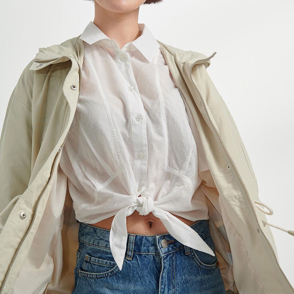 Γυναικεία/Ρούχα/Πανωφόρια/Τζάκετς ATTRATTIVO - Γυναικείο jacket ATTRATTIVO λευκό