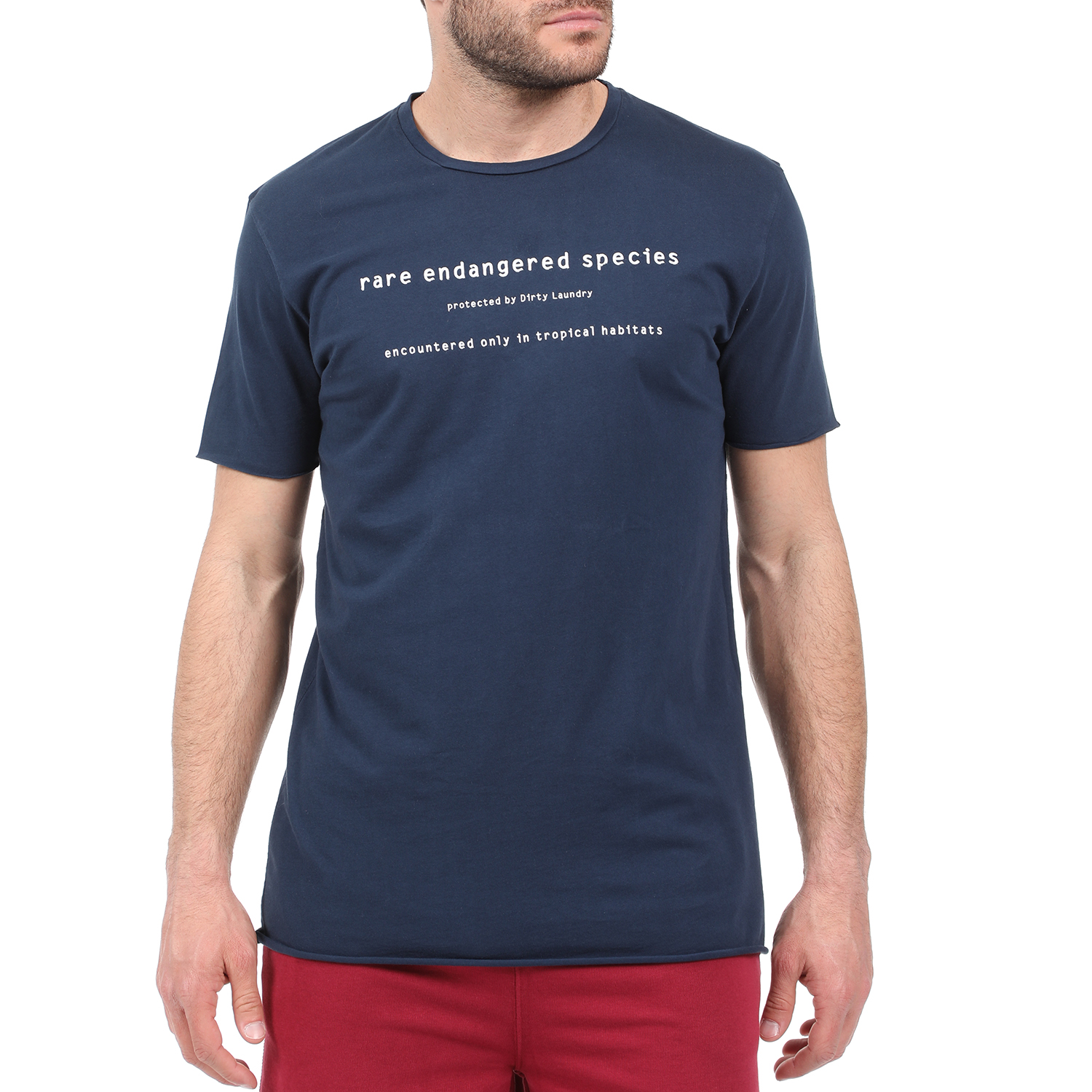 Ανδρικά/Ρούχα/Μπλούζες/Κοντομάνικες DIRTY LAUNDRY - Ανδρική μπλούζα DIRTY LAUNDRY RARE SPECIES μπλε