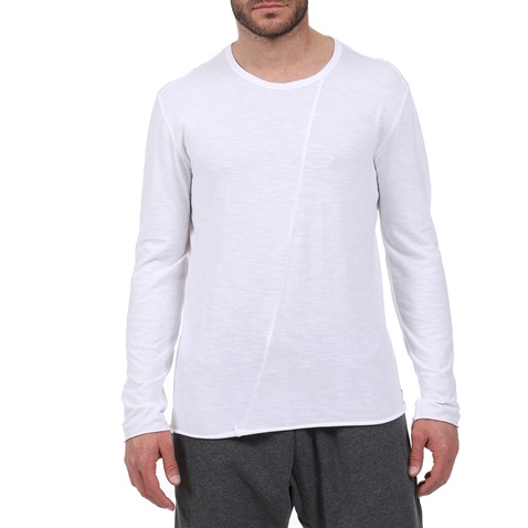 DIRTY LAUNDRY-Ανδρική μακρυμάνικη μπλούζα DIRTY LAUNDRY λευκή
