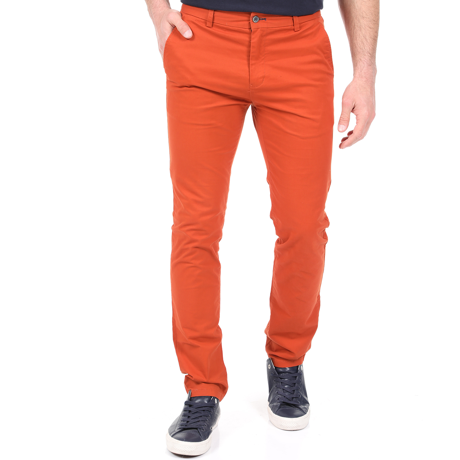 Ανδρικά/Ρούχα/Παντελόνια/Chinos DORS - Ανδρικό chino παντελόνι DORS πορτοκαλί