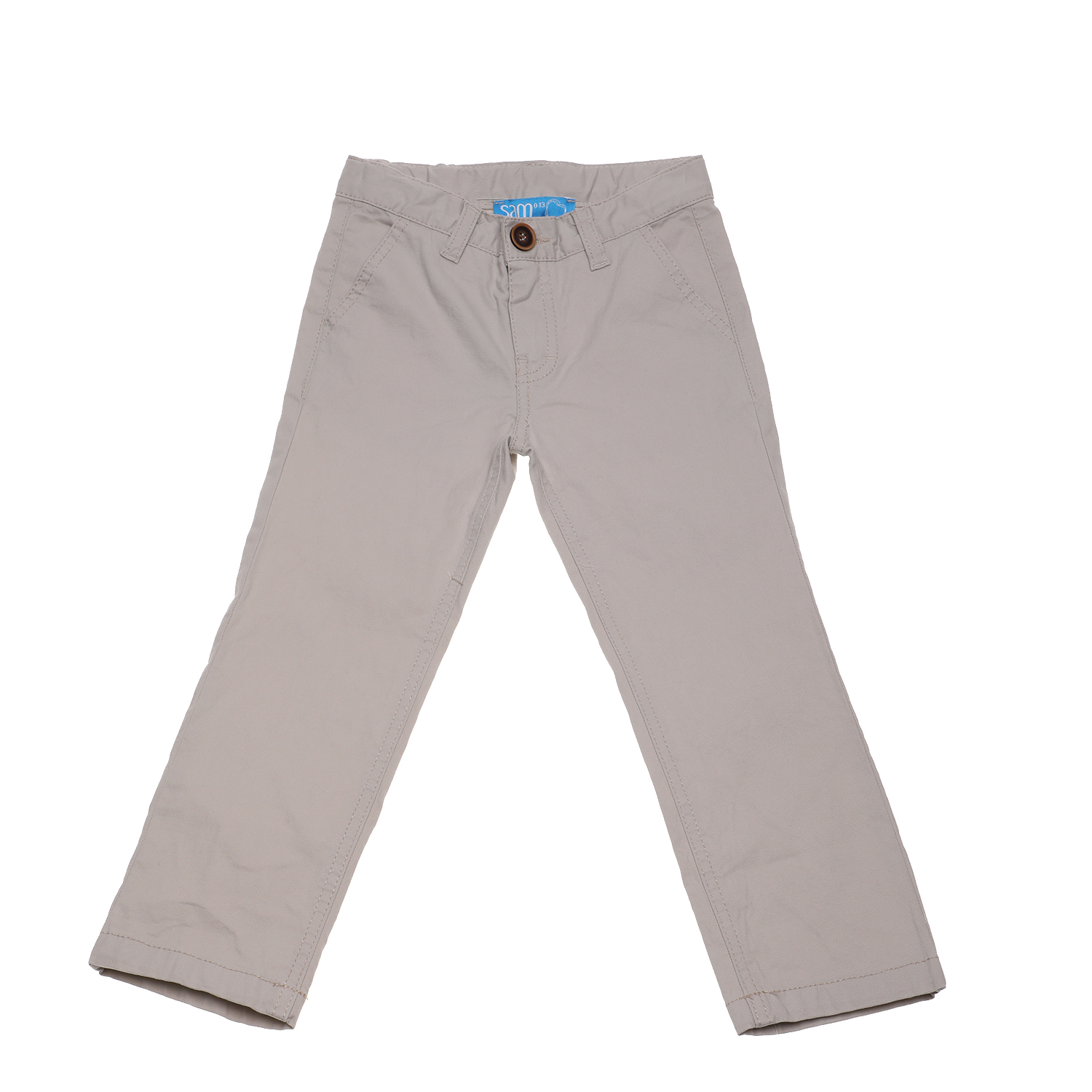 Παιδικά/Boys/Ρούχα/Παντελόνια SAM 0-13 - Παιδικό παντελόνι chino SAM 0-13 μπεζ