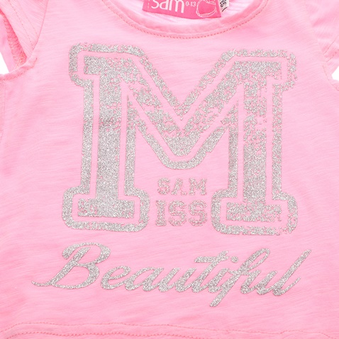 SAM 0-13-Παιδική μπλούζα SAM 0-13 MISS BEAUTIFUL ροζ