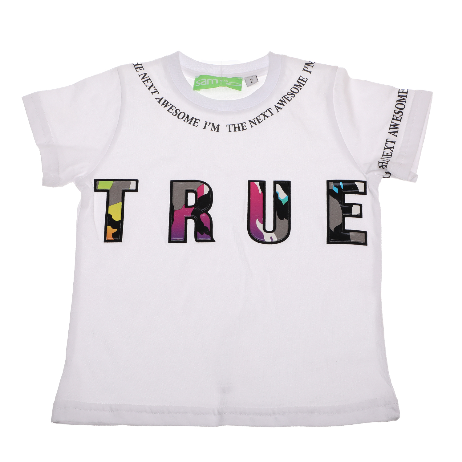 SAM 0-13 Παιδική μπλούζα SAM 0-13 TRUE λευκή