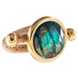 APOXYLO-Γυναικείο δαχτυλίδι από φελλό APOXYLO 991 BLUE GLASS μπλε