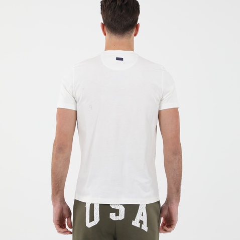 BEVERLY HILLS POLO CLUB-Ανδρικό t-shirt BEVERLY HILLS POLO CLUB BHP.1S1.042.003 λευκό