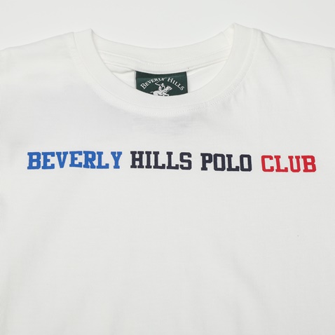 BEVERLY HILLS POLO CLUB-Παιδικό t-shirt BEVERLY HILLS POLO CLUB BHPC215 λευκό
