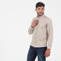 MARTIN & CO-Ανδρικό πουκάμισο MARTIN & CO 1000-3M SLIM FIT MAO μπεζ