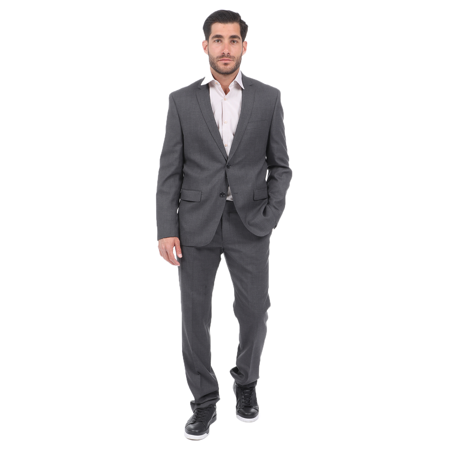 Ανδρικά/Ρούχα/Πανωφόρια/Σακάκια MARTIN & CO - Ανδρικό κοστούμι MARTIN & CO REGULAR γκρι