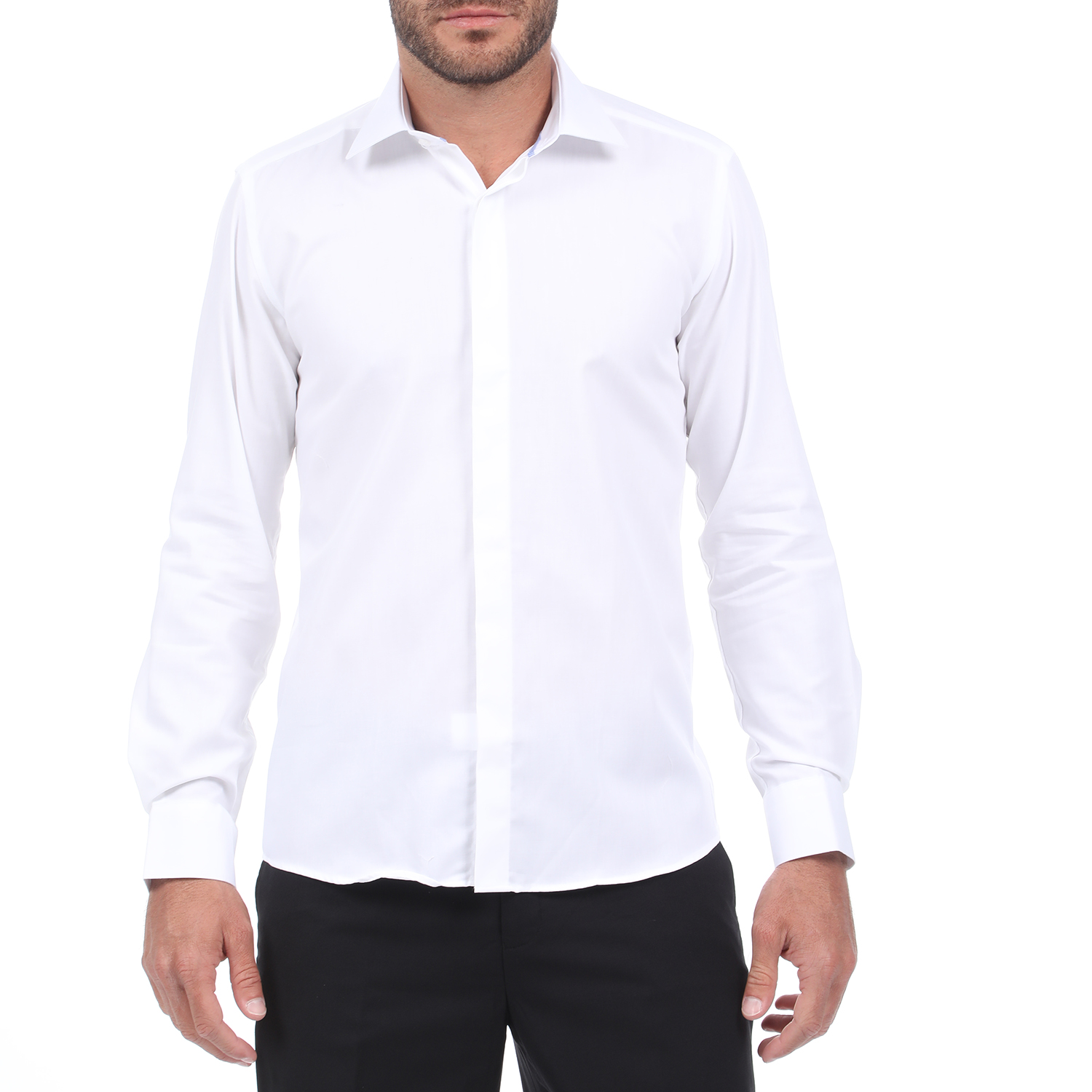 Ανδρικά/Ρούχα/Πουκάμισα/Μακρυμάνικα MARTIN & CO - Ανδρικό πουκάμισο MARTIN & CO SLIM NON IRON λευκό