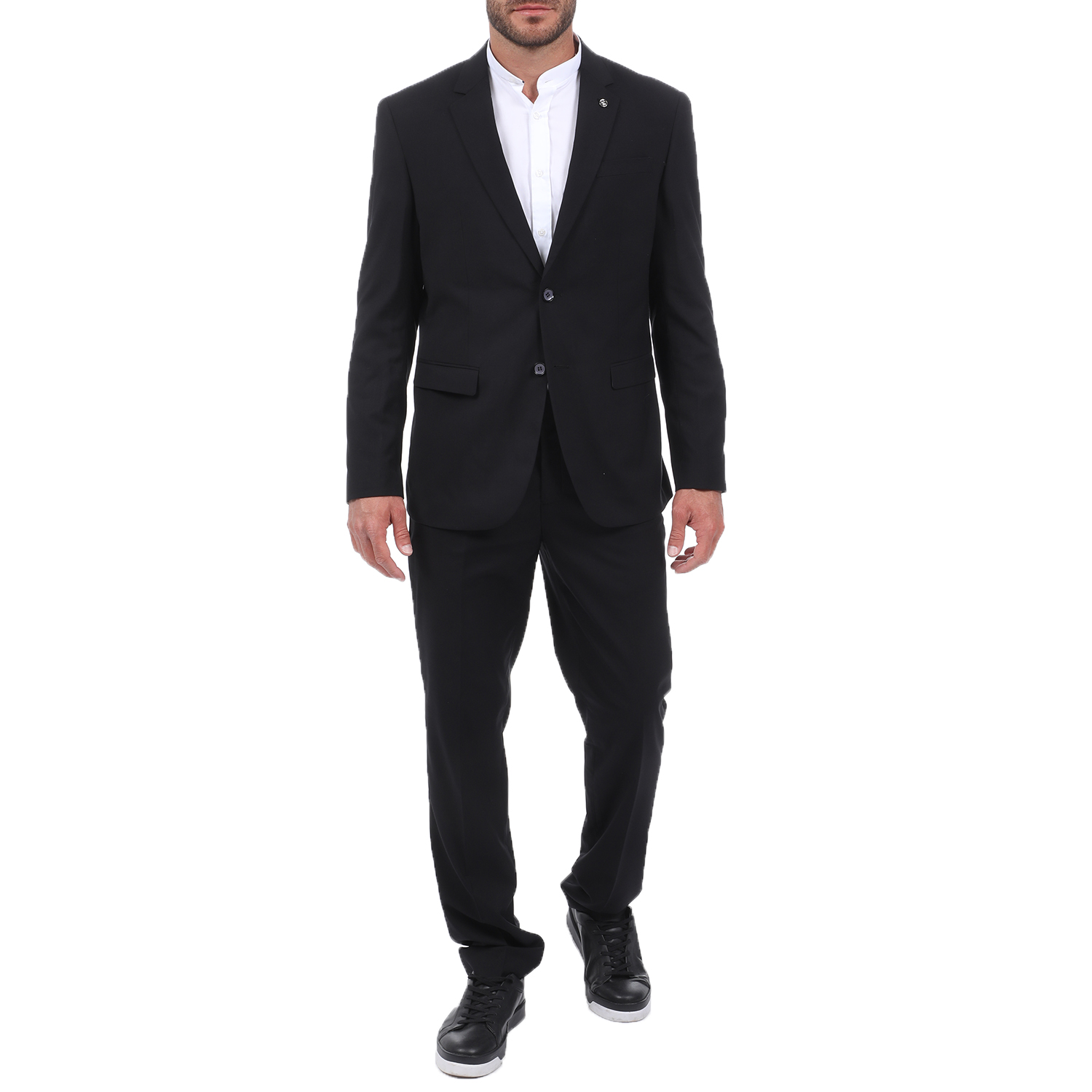 Ανδρικά/Ρούχα/Πανωφόρια/Σακάκια MARTIN & CO - Ανδρικό κοστούμι MARTIN & CO CMFRT Stretch μαύρο