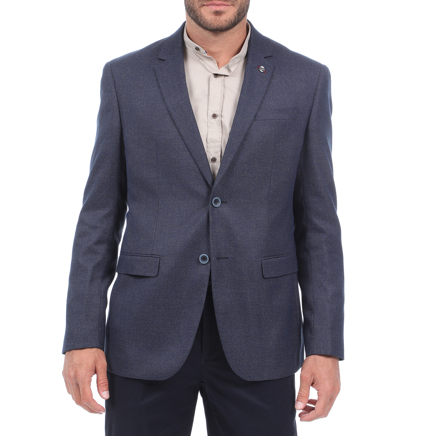Ανδρικά/Ρούχα/Πανωφόρια/Σακάκια MARTIN & CO - Ανδρικό σακάκι blazer MARTIN & CO CMFRT Stretch μπλε