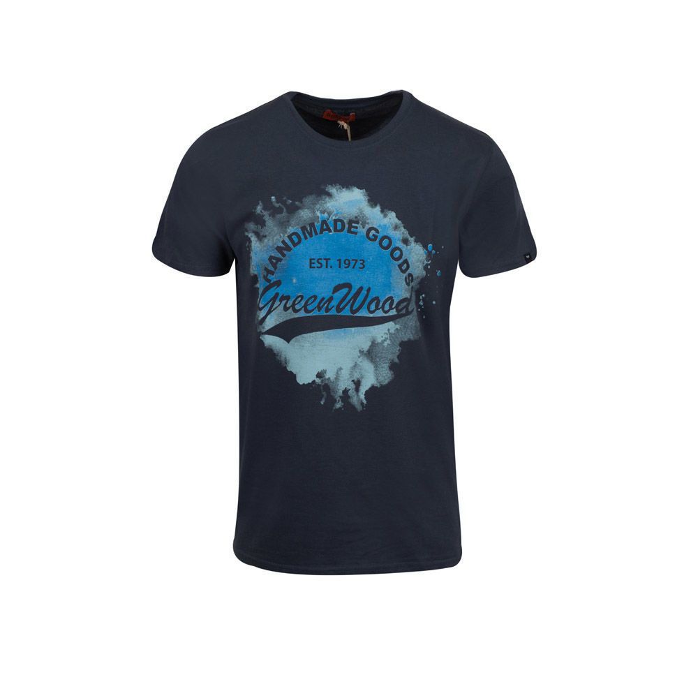 Ανδρικά/Ρούχα/Μπλούζες/Κοντομάνικες GREENWOOD - Ανδρικό t-shirt GREENWOOD μπλε