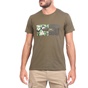 GREENWOOD-Ανδρική κοντομάνικη μπλούζα GREENWOOD χακί
