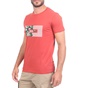 GREENWOOD-Ανδρική κοντομάνικη μπλούζα GREENWOOD κόκκινη