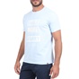 BATTERY-Ανδρικό t-shirt BATTERY μπλε