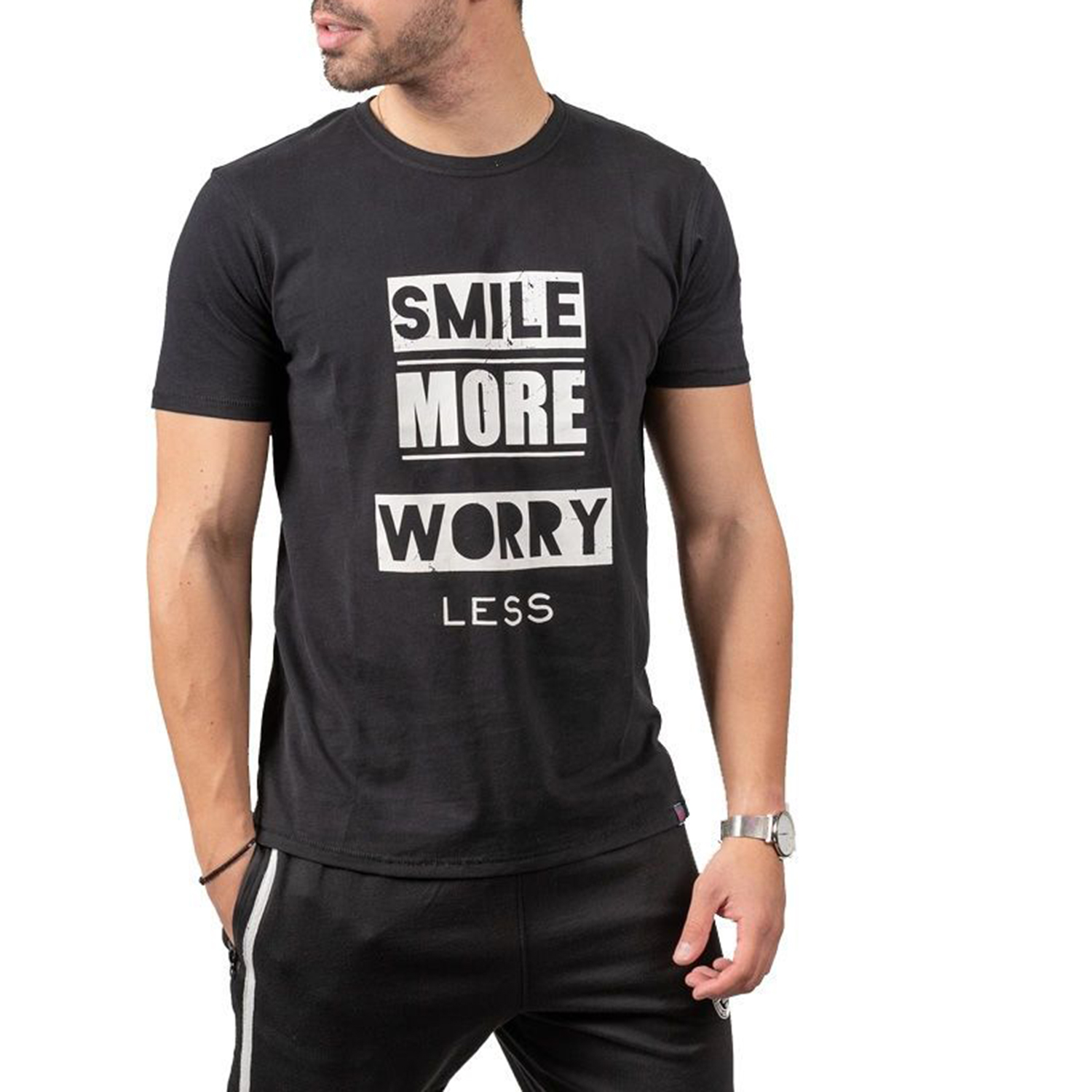 Ανδρικά/Ρούχα/Μπλούζες/Κοντομάνικες BATTERY - Ανδρικό t-shirt BATTERY PEACH μαύρο