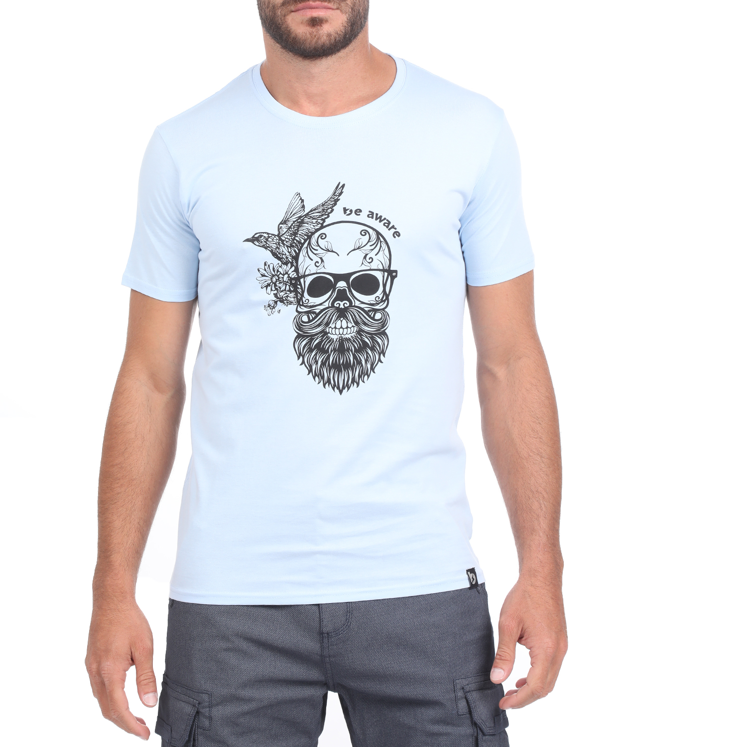 Ανδρικά/Ρούχα/Μπλούζες/Κοντομάνικες BATTERY - Ανδρικό t-shirt BATTERY SINGLE μπλε