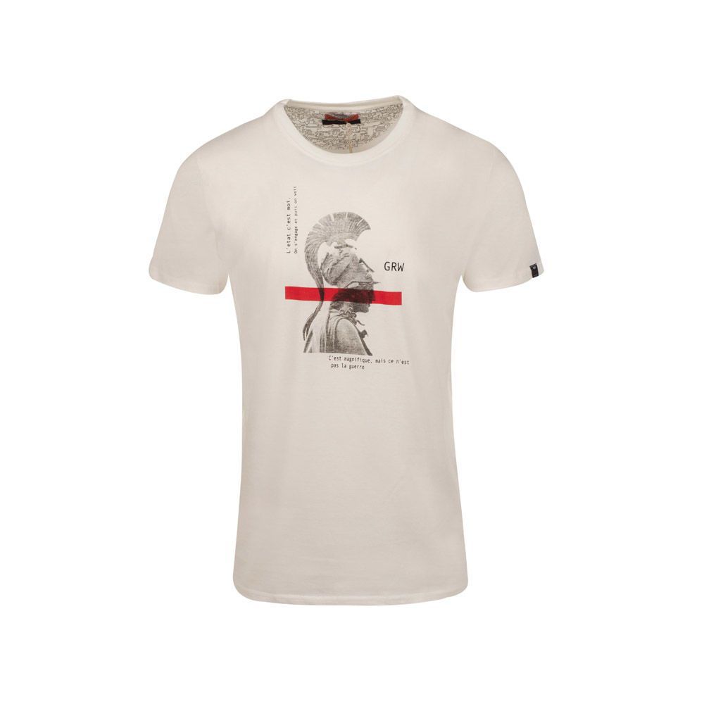 Ανδρικά/Ρούχα/Μπλούζες/Κοντομάνικες GREENWOOD - Ανδρικό t-shirt GREENWOOD λευκό