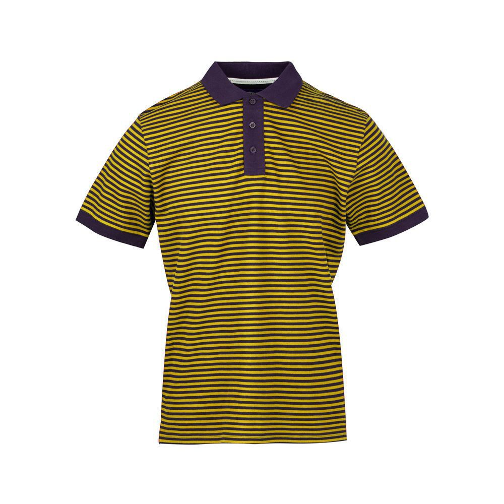Ανδρικά/Ρούχα/Μπλούζες/Πόλο BATTERY - Ανδρική polo μπλούζα BATTERY κίτρινη μπλε