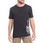 BATTERY-Ανδρικό t-shirt BATTERY WASHED μαύρο